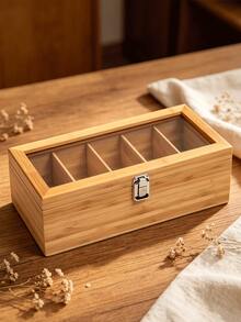 Storage Box, A Timeless Chinese Tea Set Accessory, Suitable For Use In All Seasons. Perfect For Storing Cookies And Various Other Ingredients, Helping You Easily Create A Neat And Organized Kitchen Space. - Multicolor - View 3