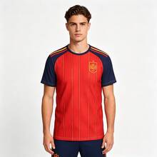 2026 World Cup Spain Football Short-Sleeve 3D Graphic T Shirt Lightweight And Breathable Sports Jersey - Multicolor - View 3