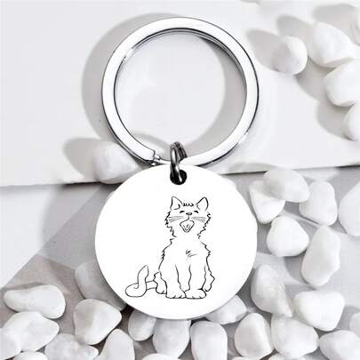 Stainless Steel Pet Accessories Pendant, Practical And Versatile, Classic Dog Tag Style Design, Thick And Durable Material, Suitable For Various Pet Collars As Accessories, Exquisite And Compact Decorative Pendant, Suitable For All Cats And Dogs