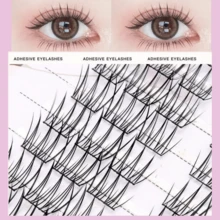 60 Pcs Natural False Lashes,7-9 Mm Short A-Shaped,Ace Girl Group Style,10 Rows Packaging,Large Capacity,Beauty Makeup Essentials - View 7