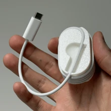 充電器收納盒、支架與線材管理盒，兼容編織防損充電線，小巧便攜輕量薄型收納盒，耐刮防滑耐用，可靈活重複使用，免黏貼易操作，可水洗，觸感柔軟，防震防塵防刮，防纏繞，省空間，適合旅行 - 彩色 - 查看 2