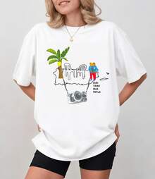 B-Ad B-Unny Should Take More Photos Puerto Rico Gift T-Shirt - White - View 6