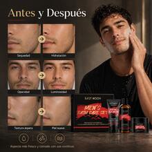 EAST MOON Set De Higiene Y Cuidado De La Piel Para Hombre, Limpia Profundamente Los Poros, Elimina Grasa E Impurezas, Refresca La Piel, Equilibra Agua Y Grasa, Alivia La Sequedad Y Tensión, Calma La Piel Cansada, Mantiene La Piel Fresca Todo El Día, Excelente Opción Para Regalo Del Día Del Padre, Regalos Festivos - Limpiador + crema facial + gel de ducha - Ver 3