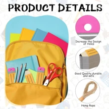 30 Etiquetas de regalo con lápiz con cuerda de cáñamo para colgar lápices, regreso a la escuela, etiquetas DIY para regalos de la Semana de Apreciación a los Maestros, decoración de envoltura, suministros para la fiesta del primer día de clases - Ver 3