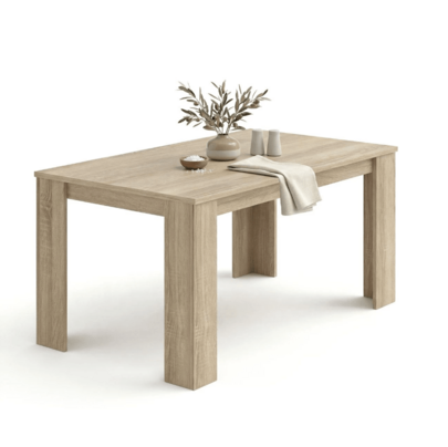 Duehome Mesa de comedor fija 140x80 cm Naya