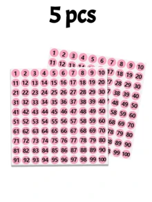 مجموعة عرض فن الأظافر 2/50/52/102 قطعة، تشمل بطاقات خلط الألوان الأكريليكية مع ملصقات أرقام متسلسلة من 1 إلى 100، ملصقات دائرية مقاومة للماء مقطوعة بالليزر، عصي عرض طلاء الأظافر، مناسبة للاستخدام الشخصي وصالونات الأظافر - متعدد الألوان - مشاهدة 12