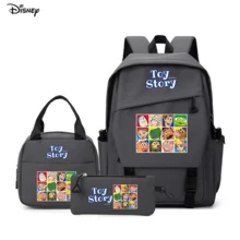 Disney Toy Story Character Grid 3 PiecesGrey Backpack Set Laptop Bag With Insulated Bag & Pencil Case Suitable For Office, Study And Travel - Color 1 - View 4