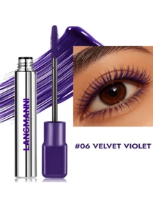 LANGMANNI 8-Color Mascara Set, Waterproof Long-Lasting Volumizing Mascara, Vivid Colors For Daily, Party, Halloween Makeup, White, Yellow, Pink, Blue, Green, Purple, Brown, Black Mascara Set - 查看 17