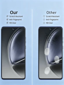 3片装屏幕保护膜，兼容摩托罗拉/Nothing Phone，高清高硬度钢化玻璃屏幕保护膜，支持指纹解锁，防指纹、防刮花、防水，易于安装，无气泡，兼容手机壳，透明手机配件，适用于Nothing Phone/Pixel Phone/Phone - 無色 - 查看 3