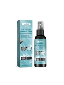 JUE FISH Produit de réparation des rayures pour lentilles, solution de nettoyage de lunettes, spray de nettoyage de lentilles, nettoyant pour écrans électroniques, agent de restauration des lentilles rayées et voilées, convient pour les téléviseurs, les téléphones, les moniteurs et les appareils mobiles - Liquide - Voir 3