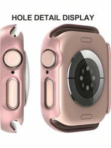 两件套三合一钢化玻璃膜硬质PC边框保护壳，兼容 Series 38mm/41mm/42mm/40mm/44mm/46mm/49mm，兼容屏幕保护膜，适用于办公和家用手机，防水、防震、防摔、防刮花全包式边框保护壳，适用于 Series 17 Pro - 彩色 - 查看 6
