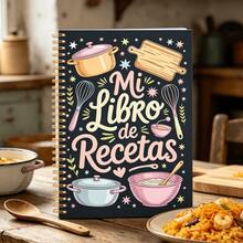 1pc Cute Kitchen Illustration Recipe Book, Japanese Style Cute Blank Cooking Diary Notebook, Suitable For Women And Cooking Enthusiasts, Planner Notebook Desktop Decoration Teacher Gift Mother's Day Gift - A - View 4