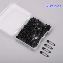 120/240入 多色隨機小安全針 19mm/0.75in 黑色散裝安全針，適用衣物製作、縫紉、珠寶手工、藝術與手工藝，附收納盒 - 多色 - 查看 16