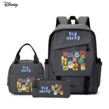 Disney Toy Story Character Collage 3 PiecesGrey Backpack Set Laptop Bag With Insulated Bag & Pencil Case Suitable For Office, Study And Travel - Color 1 - View 4