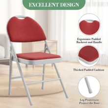 Kitchen & Dining Furniture - Dark Red - View 3