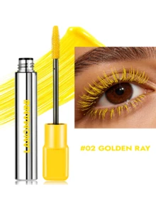 LANGMANNI 8-Color Mascara Set, Waterproof Long-Lasting Volumizing Mascara, Vivid Colors For Daily, Party, Halloween Makeup, White, Yellow, Pink, Blue, Green, Purple, Brown, Black Mascara Set - 查看 11
