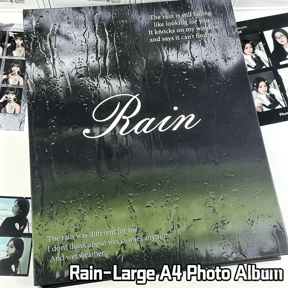 Álbum de fotos tamaño A4 con 9 cuadrículas, caja de almacenamiento de tarjetas elegante de alta gama, álbum de colección de abanicos - Multicolor - Ver 1