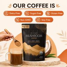 Mushroom Coffee With 6 Powerful Mushrooms USDA Organic Drink Mix 30 Servings 180g Focus Energy Immunity Support #1 Mushroom Coffee In The USA Dietary Supplement - 3 Bags - View 4