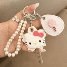SANRIO Bộ 1 móc khóa/thẻ chìa khóa hoạt hình dễ thương, móc chìa khóa, hộp đựng thẻ ra vào, hộp đựng thẻ cộng đồng cảm biến chống nước, vỏ bảo vệ thang máy, thích hợp cho các dịp lễ, sinh nhật, kỷ niệm, lễ tình nhân, sử dụng hàng ngày, ví, mặt dây chuyền, trang trí ba lô, bộ phụ kiện thiết thực và đáng yêu, quà tặng tiệc tùng, bảo vệ chìa khóa. - Xem 14