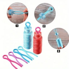 14/28/42/56/102Pcs Plastic Spool Clips - Multi-Color Sewing Machine Accessories Prevent Thread Slipping, Spool Holder Clips Suitable For Sewing, Knitting And Handicrafts, Colorful Multi-Functional Clips, Thread Organizer, Craft Supplies - Multicolor - View 5