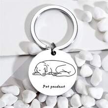Colgante de acero inoxidable sólido para mascotas, diseño creativo de placa de identificación, material duradero y resistente, accesorio práctico para collar de mascotas, colgante decorativo delicado y compacto, adecuado para gatos y perros - Multicolor - Ver 8