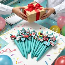 6/12/18pcs Mixed Color Random Style Neutral Ink Pens For Nurses And Doctors To Write Medical Records, Perfect Gift For Nurses, Medical Assistants And Students, Nurse Small Gifts, Back To School - Blue-green - View 7