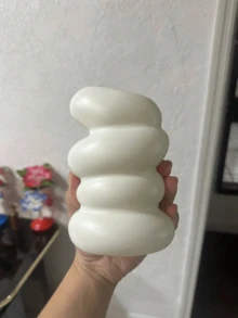 奶油白花瓶 現代極簡美學 泡泡波浪雲朵造型 幾何花盆 客廳桌面中心裝飾品 家居辦公室層架臥室裝飾 喬遷禮物 芒草花架 - 多色 - 查看 5