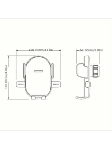 Giá đỡ điện thoại gắn trên xe hơi, giá đỡ điện thoại đa năng gắn vào cửa gió điều hòa, xoay 360 độ, chắc chắn và không rung lắc, phù hợp với hầu hết các dòng xe hơi. - gương tròn - Xem 2
