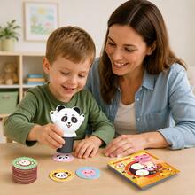 Cute Animal Sticker Stamp Machine, Panda/Frog/Cat/Monkey, Children's DIY Sticker Maker, Cultivate Creativity And Motor Skills, Ideal Gift For Birthday, Holiday, Christmas, Easter, Halloween, Thanksgiving, New Year, Back To School - Multicolor - View 4