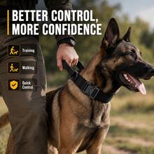 Collar táctico para perro, correa táctica de nailon para perros medianos/grandes para entrenamiento militar y uso al aire libre - Multicolor - Ver 1