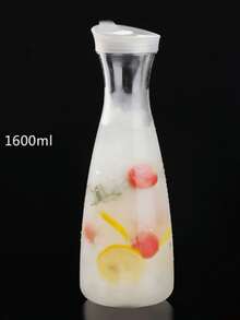 Square Plastic Water Bottle With Lid, Transparent Juice Container, Cold Pressed Juice Dispensing Bottle, Suitable For Cold Storage Of Juice And Milk, Sealed Cold Water Bottle, Suitable For Kitchen, Restaurant, Bar, Kitchen Accessories - Multicolor - View 13