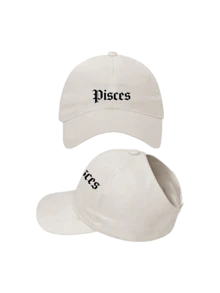 1pc Women's Twelve Zodiac Print Beige Ponytail Sun Hat, Women's Braid-Friendly Sun Hat, Suitable For City Street Photography/Commuting/Outdoor Light Sports/Girl Dates/Summer Sun Protection - Off-white - View 14