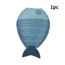 9.8in/25cm Hanging Lanterns For Shower, Hanging Fish Lanterns For Under The Sea, Ocean Theme Birthday Party Decor Colorful Fish Shaped Paper Lanterns, Hanging Decorations For Party, Nautical & Summer Beach Events Underwater Themed Fish Paper Lanterns, Mermaid & Ocean Party - View 11