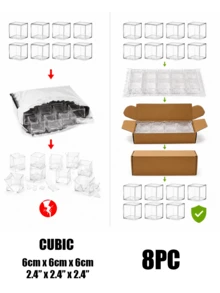 1-42個迷你透明方形收納盒附蓋，小型塑膠收納盒，適用於珠寶與珠珠 - 無色 - 查看 21