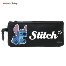 MINISO X Disney Stitch 星空背包套裝 2合1 附鉛筆盒，大容量書包含筆電隔層，耐用旅行後背包附絨毛吊飾 - 顏色 1 - 查看 4