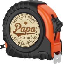 Regalo del Día del Padre Cinta Métrica Retráctil Plegable, Compacta y Portátil, Con Mecanismo de Freno Bloqueo Deslizante, Hoja de Metal, Escala Dual Imperial/Métrica, Fácil de Leer - Varios estilos - Ver 13