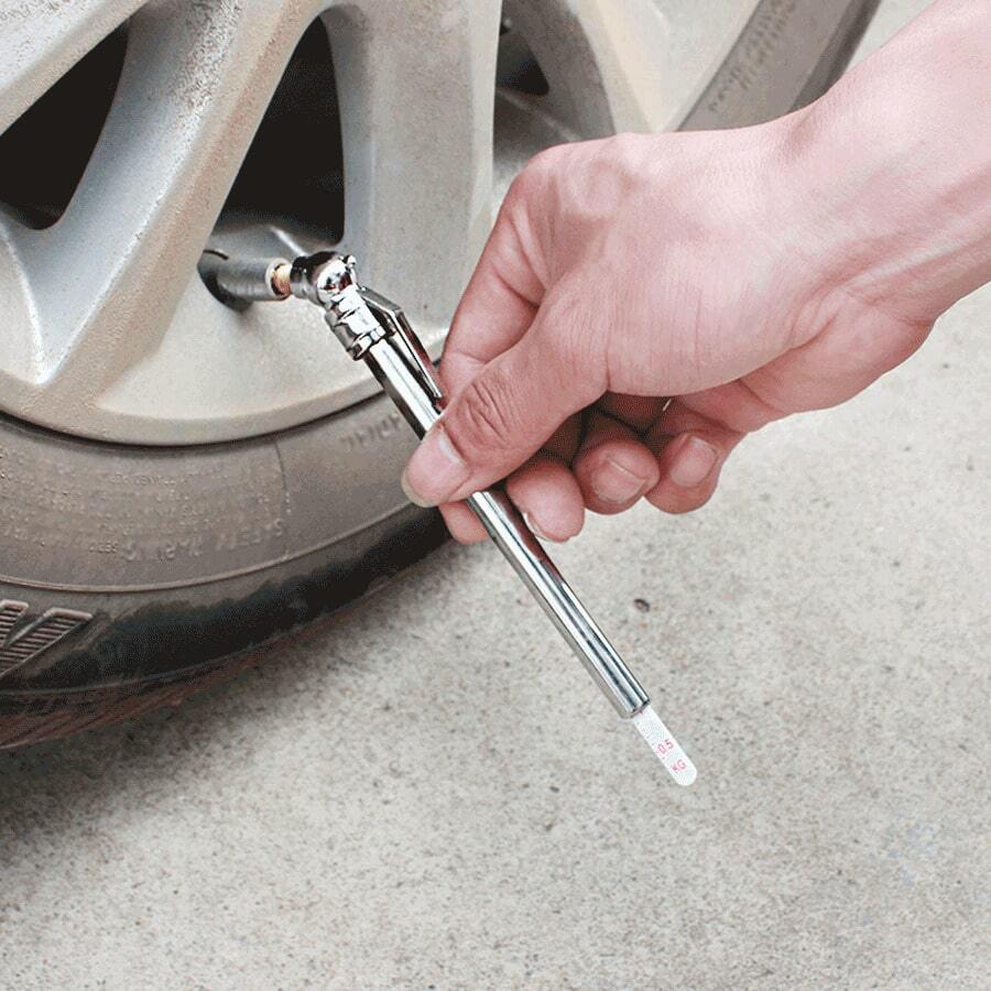1 bút đo áp suất lốp xe hơi, bút giám sát áp suất lốp, đồng hồ đo áp suất lốp kiểu bút dành cho ô tô. - A - Xem 1