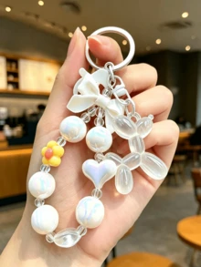 5个可爱狗狗气球钥匙扣，彩色链条背包挂件，情侣和闺蜜礼物，哥特风Y2K包包装饰挂绳带证件夹，汽车饰品包包挂饰，送给母亲、父亲、毕业生和老师的礼物 - 彩色 - 查看 14