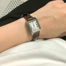 Two Tone Retro Square Women Watch Pack Durable Long Battery Quartz Wristwatch All Occasion Gift For Her CASIO LTP-V007L-7B2+LTP-V007L-7B1 - Brown - View 3