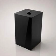 Luxury Acrylic Trash Can 3mm - màu đen - Xem 7