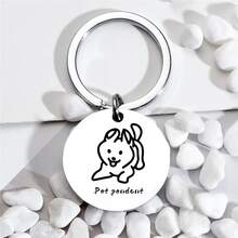 Colgante de acero inoxidable sólido para mascotas, diseño creativo de placa de identificación, material duradero y resistente, accesorio práctico para collar de mascotas, colgante decorativo delicado y compacto, adecuado para gatos y perros - Multicolor - Ver 5