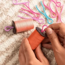20/40/60/80/100Pcs Plastic Spool Clips - Multi-Color Sewing Machine Accessories Prevent Thread Slipping, Fixed Spool Clips Suitable For Sewing, Knitting And Handicrafts, Colorful Multi-Function Clips, Thread Organizer, Craft Supplies - Multicolor - View 6