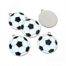 10pcs Soccer Football Charms Enamel Sport Pendants For Necklace Bracelet Earrings DIY Jewelry Making Accessories Findings - Football - View 9