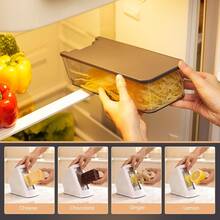 Multi Functional Vegetable Chopper, Professional Onion Chopper, Suitable For Onions, Potatoes, Tomatoes, Vegetables, Cucumbers, Kitchen Food Slicer With Container, Kitchen Small Tools, Kitchen Supplies, Suitable For Quick Use In Homes/Restaurants - Multicolor - View 9