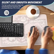 Leather Desk Pad Protector Y2k Pink Kitten Strawberry Cake Bunny Cat Ins Mouse Pad Office Desk Mat Non-Slip Rabbit PU Desk Blotter Pad Gaming Esports User - View 2