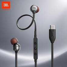 JBL Tune 310C 有线高解析度入耳式耳机，防缠绕扁平线缆，C 型耳机接口，带麦克风的三键遥控器 - 查看 13