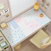 皮革桌面垫保护套 钢琴键波点 Y2K 粉色少女鼠标垫 办公桌垫 防水防滑 PU 桌面吸墨垫 - 查看 12