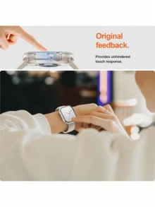 Juego de 6 piezas de funda protectora con marco de PC duro y película de vidrio templado 3 en 1, compatible con Apple Watch Series 38mm, protector de pantalla compatible con iWatch, unisex, funda protectora ultrafina, resistente a arañazos, resistente a golpes, adecuada para protección diaria, oficina y hogar, teléfonos móviles, impermeable, resistente a golpes, resistente a caídas, resistente a arañazos. Ligera diferencia de color, - Multicolor - Ver 3