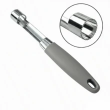 Stainless Steel Fruit Pitter, Quick & Easy, Serrated Edge, Non-Slip Handle, Material, Easy To Store - Blue - View 9