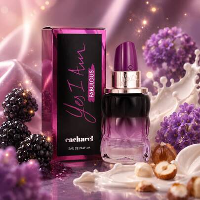  CACHAREL Yes I Am Fabulous 30ml – Eau de Parfum Gourmand para mujer, Mora, Leche, Avellana